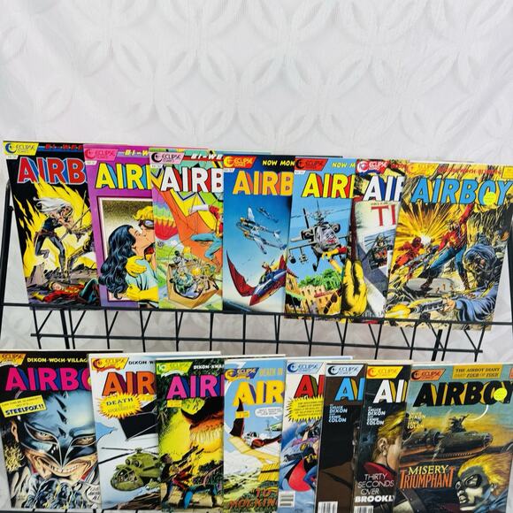 AIRBOY Eclipse Comics 30-34 36 41-49 Lot 1986 Lot Chuck Dixon - Picture 1 of 7